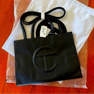 Telfar medium black bag